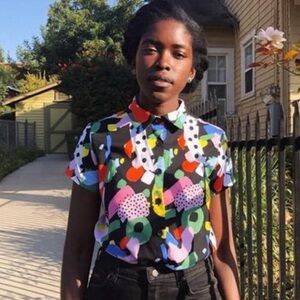 Nooworks Joyce top in Party Print